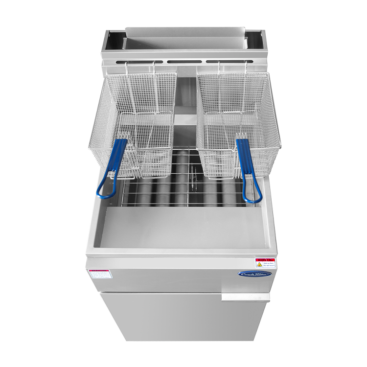 A top view of CookRite's 75 LB Deep Fryer