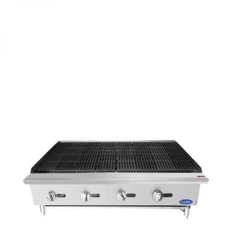 A front view of CookRite's 48″ Radiant Broiler