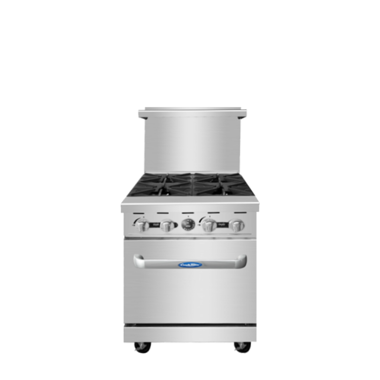 A front view of Cookrite's ATO-4B gas range