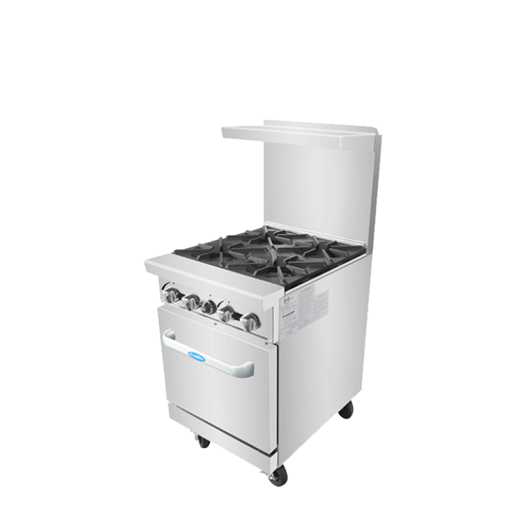 A right side view of Cookrite's ATO-4B gas range