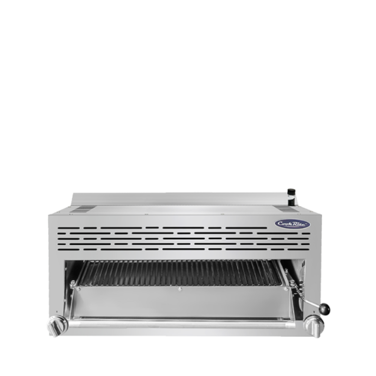 A front view of Cookrite's infrared salamander broiler