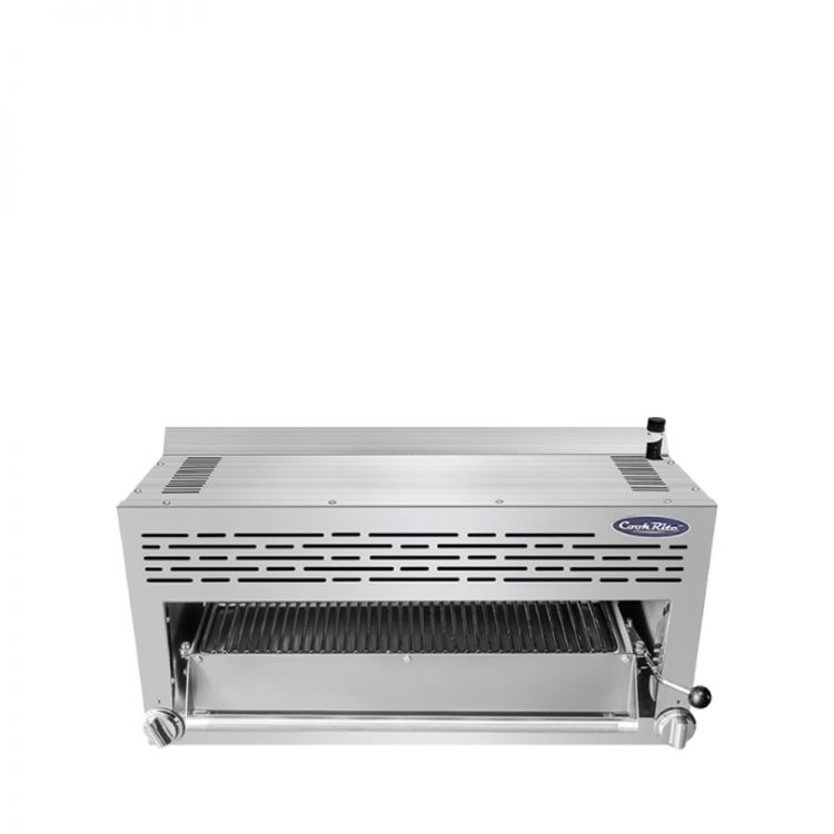 A front view of Cookrite's infrared salamander broiler