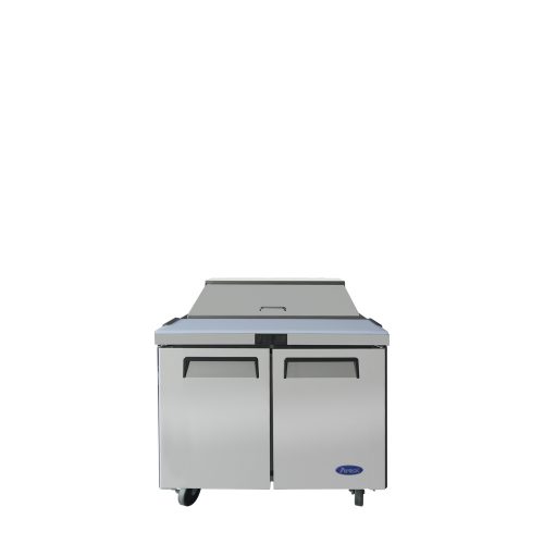 A front view of Atosa's standard top sandwich prep table