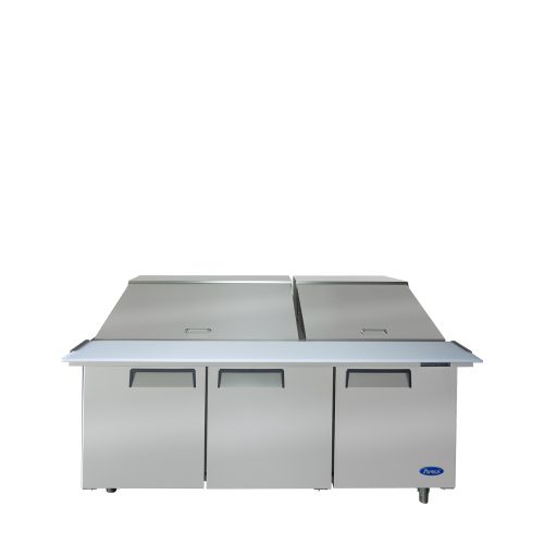 A front view of Atosa's mega top sandwich prep table