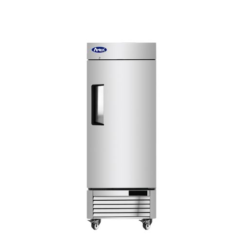 A front view of Atosa's Bottom Mount One (1) Door Low Height Reach-in Freezer