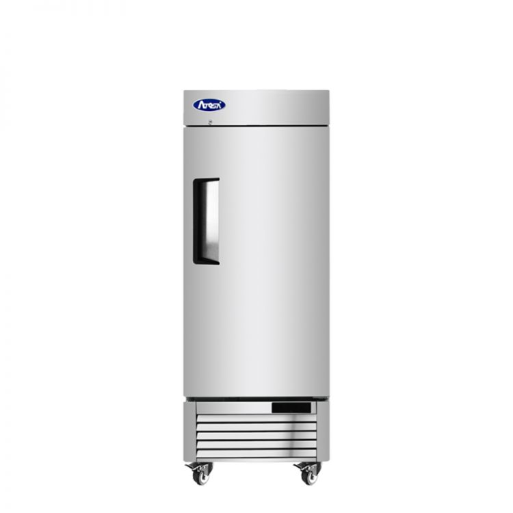 A front view of Atosa's Bottom Mount One (1) Door Low Height Reach-in Freezer