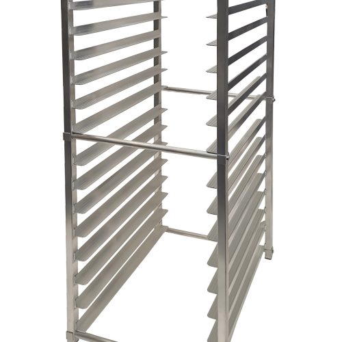 An angled view of Atosa's Bun Pan Rack for One Door Reach-ins