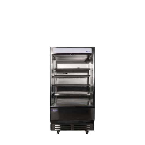 A front view of Atosa's 40 inch open air merchandiser